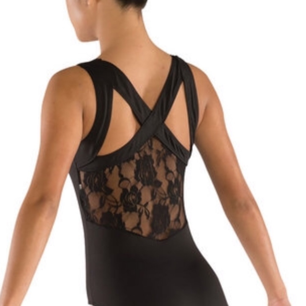 Danshuz lace racerback leotard